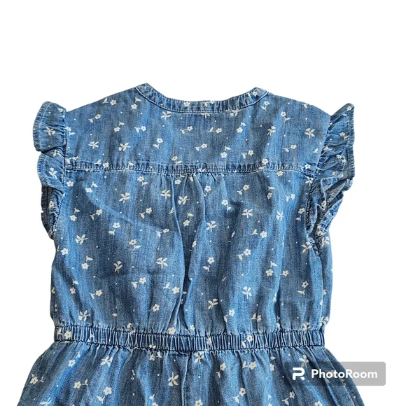 Girls Gap Chambray romper size 4 years. Shorts. - Picture 6 of 7